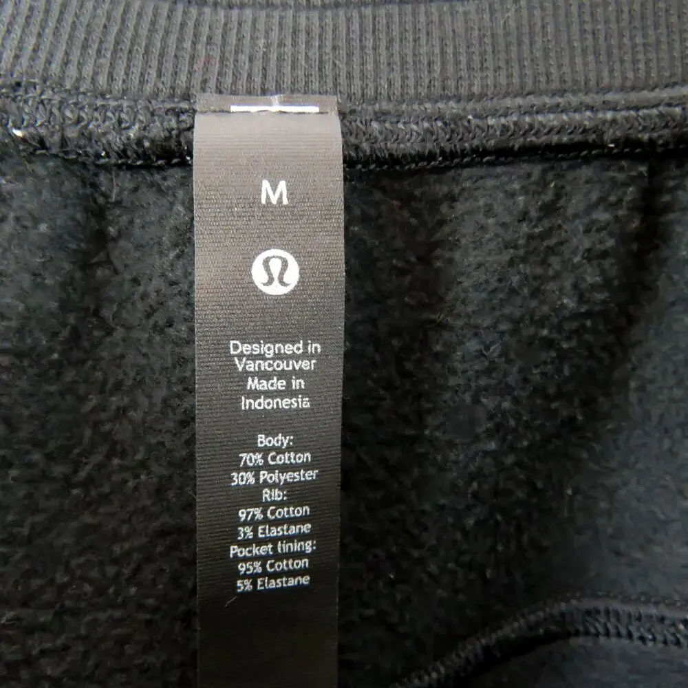 Lululemon Men's City Sweat Black Sweatpants Jogger Size Medium